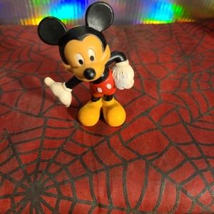 Vtg 3" Disney Mickey Mouse Star Figurine Disney pvc#s24#